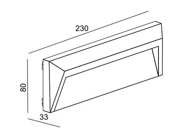 Baliza Exterior LED 2W Superficie Pared Antracita Chester 3000K Blanco Cálido