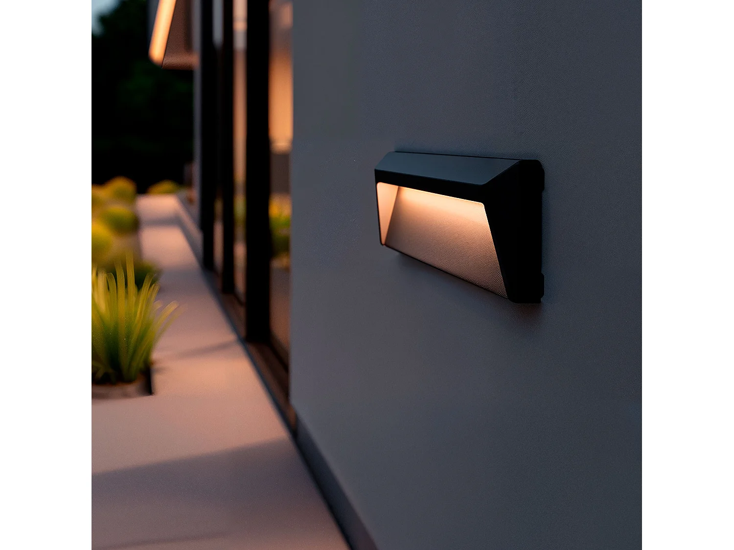 Balise LED Extérieure 2W en Saillie au Mur Chester 3000K Blanc chaud