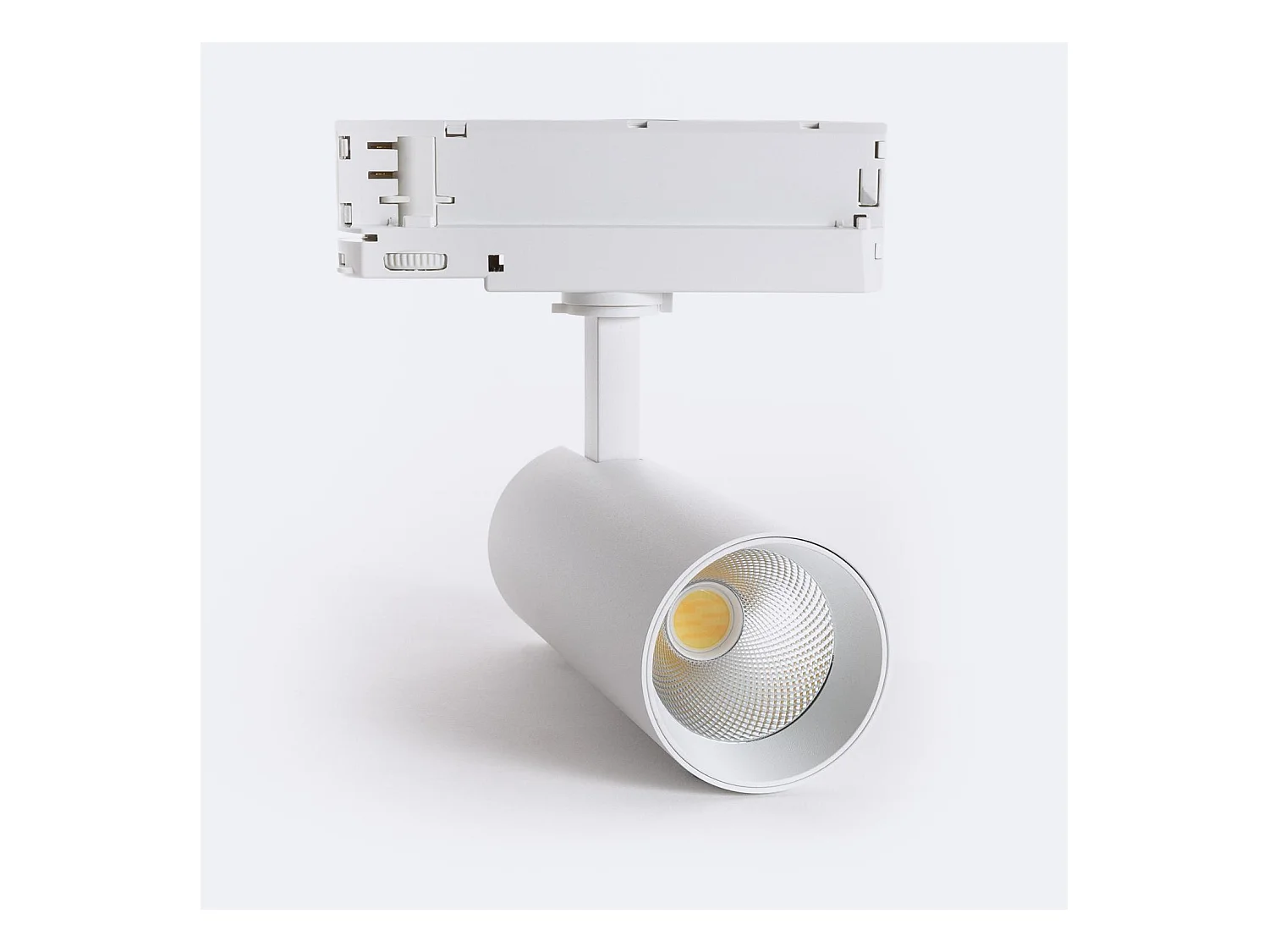 Spot LED sur Rail Triphasé 20W Carlo Blanc 5000K Blanc neutre