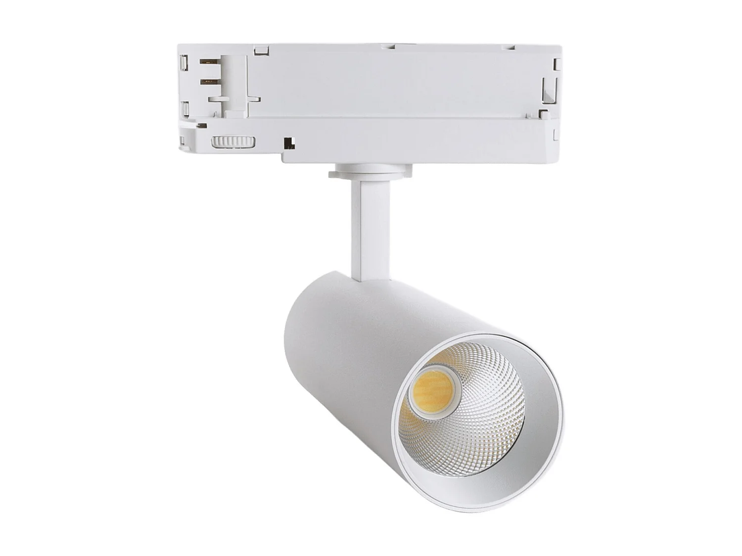 Spot LED sur Rail Triphasé 20W Carlo Blanc 5000K Blanc neutre
