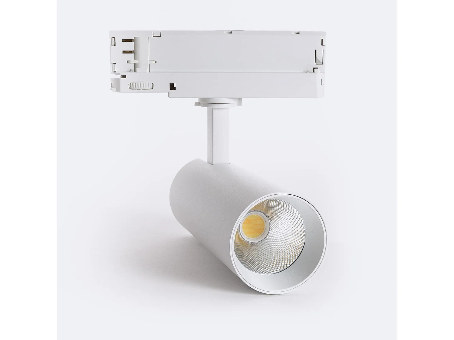 Spot LED sur Rail Triphasé 20W Carlo Blanc 5000K Blanc neutre