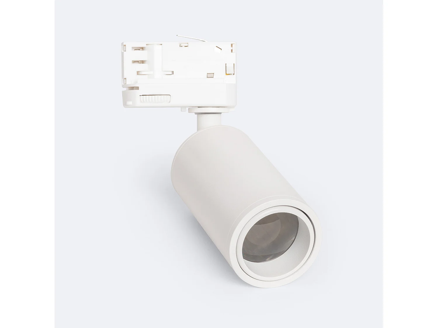 Spot à Douille sur Rail Triphasé Ágata Multiangle 10-50º pour Ampoule GU10 Noir