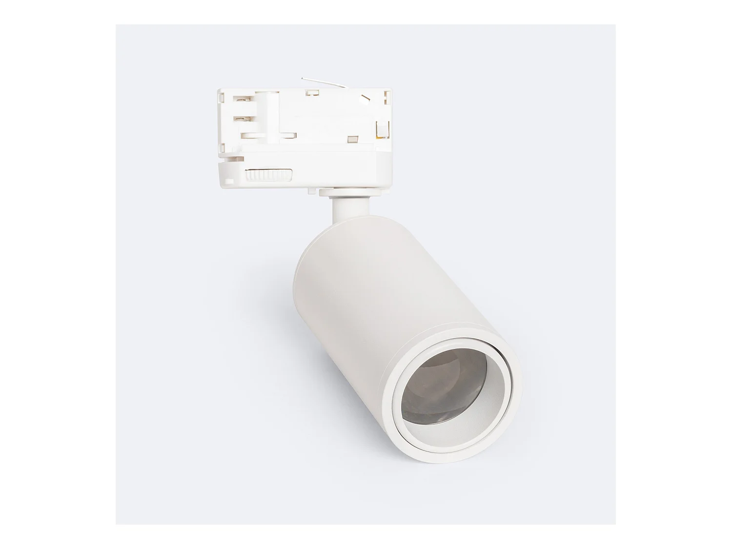 Spot à Douille sur Rail Triphasé Ágata Multiangle 10-50º pour Ampoule GU10 Noir