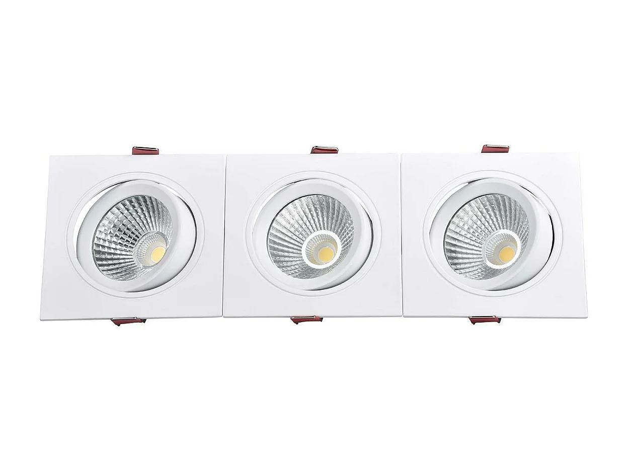 Foco Downlight LED 30W Rectangular Madison Corte 315x95 mm 3000K Blanco Cálido