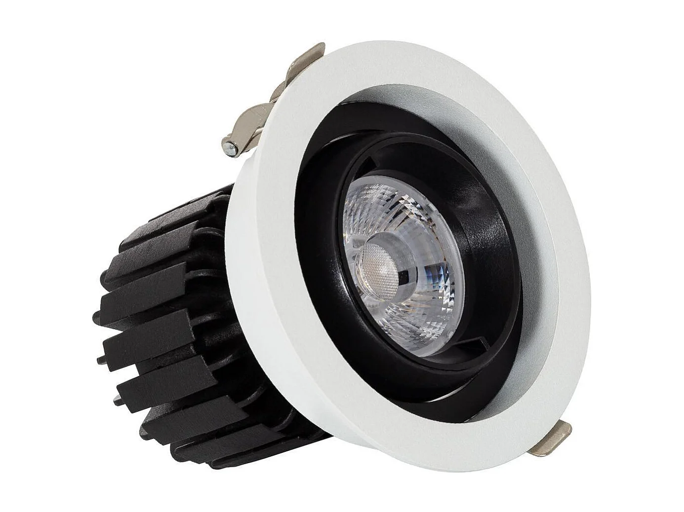 Spot LED Downlight COB Rond Orientable 360º (UGR19) High Lumen Expert Color No Flicker CRI90 12W Coupe Ø 100mm  No Flicker 3000K Blanc chaud