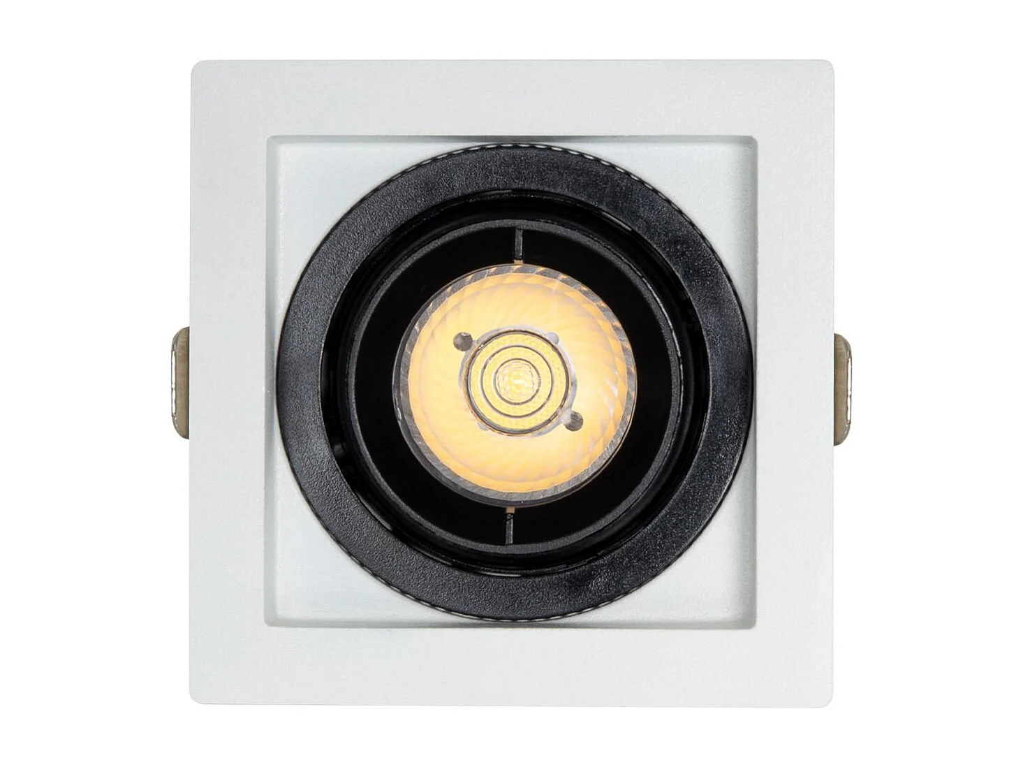 Foco Downlight LED 7W COB Direccionable 360º Cuadrado Corte 82x82 mm CRI90 Expert Color No Flicker No Flicker 3000K Blanco Cálido