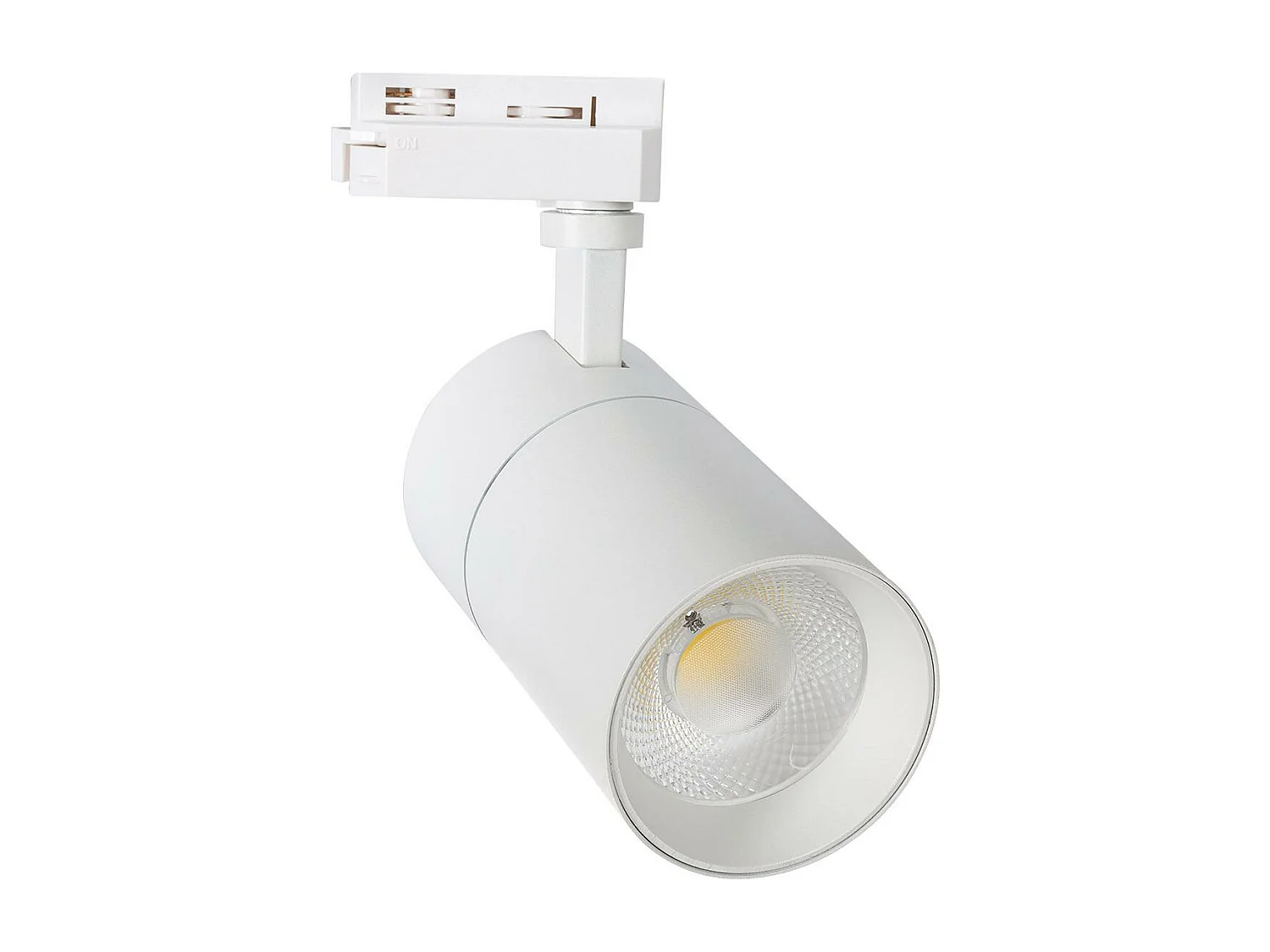Spot LED sur Rail Monophasé 20W Mallet Dimmable Blanc 4000K Blanc neutre