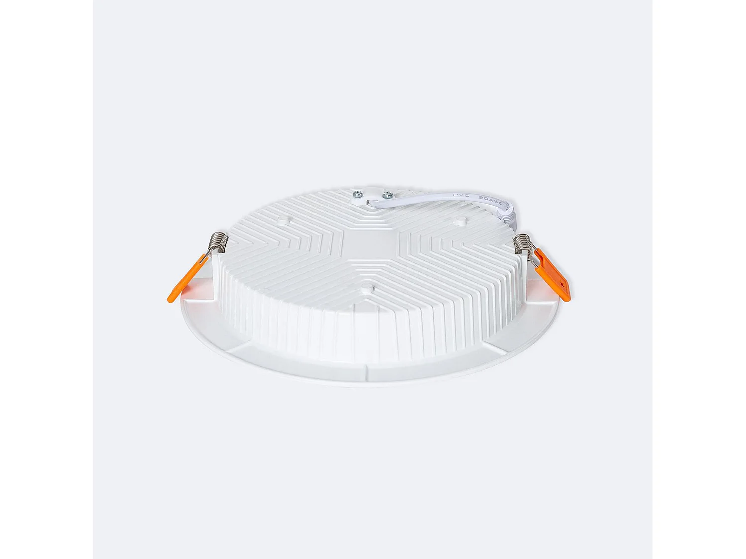 Downlight LED 18W Rond Chip  Aero 110 lm/W  Coupe Ø 150 mm 2700K Blanc chaud