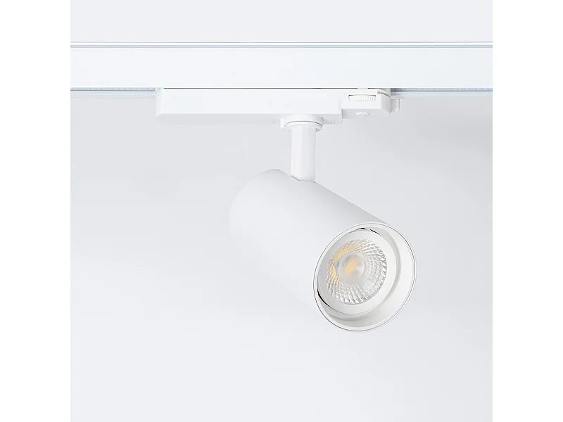 Spot LED sur Rail Triphasé 30W Fasano Dimmable Blanc 3200K Blanc chaud