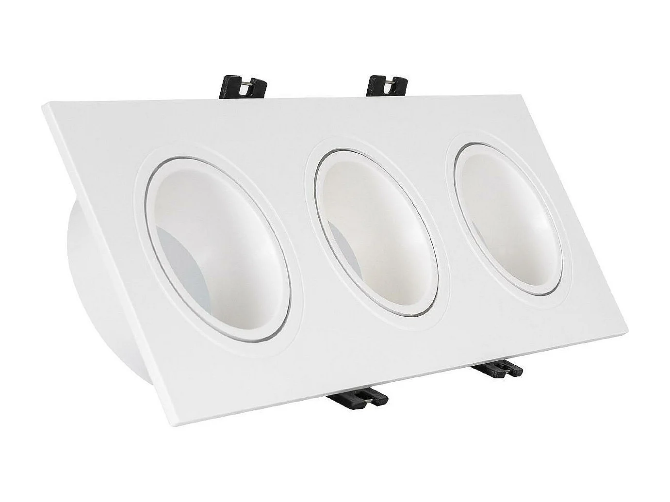 TechBrey Foco Downlight Cuadrado Basculante GU10 6W Corte 75x235 mm PC