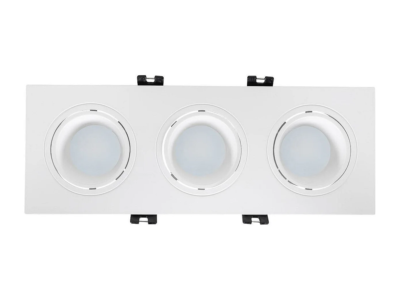 TechBrey Foco Downlight Cuadrado Basculante GU10 6W Corte 75x235 mm PC