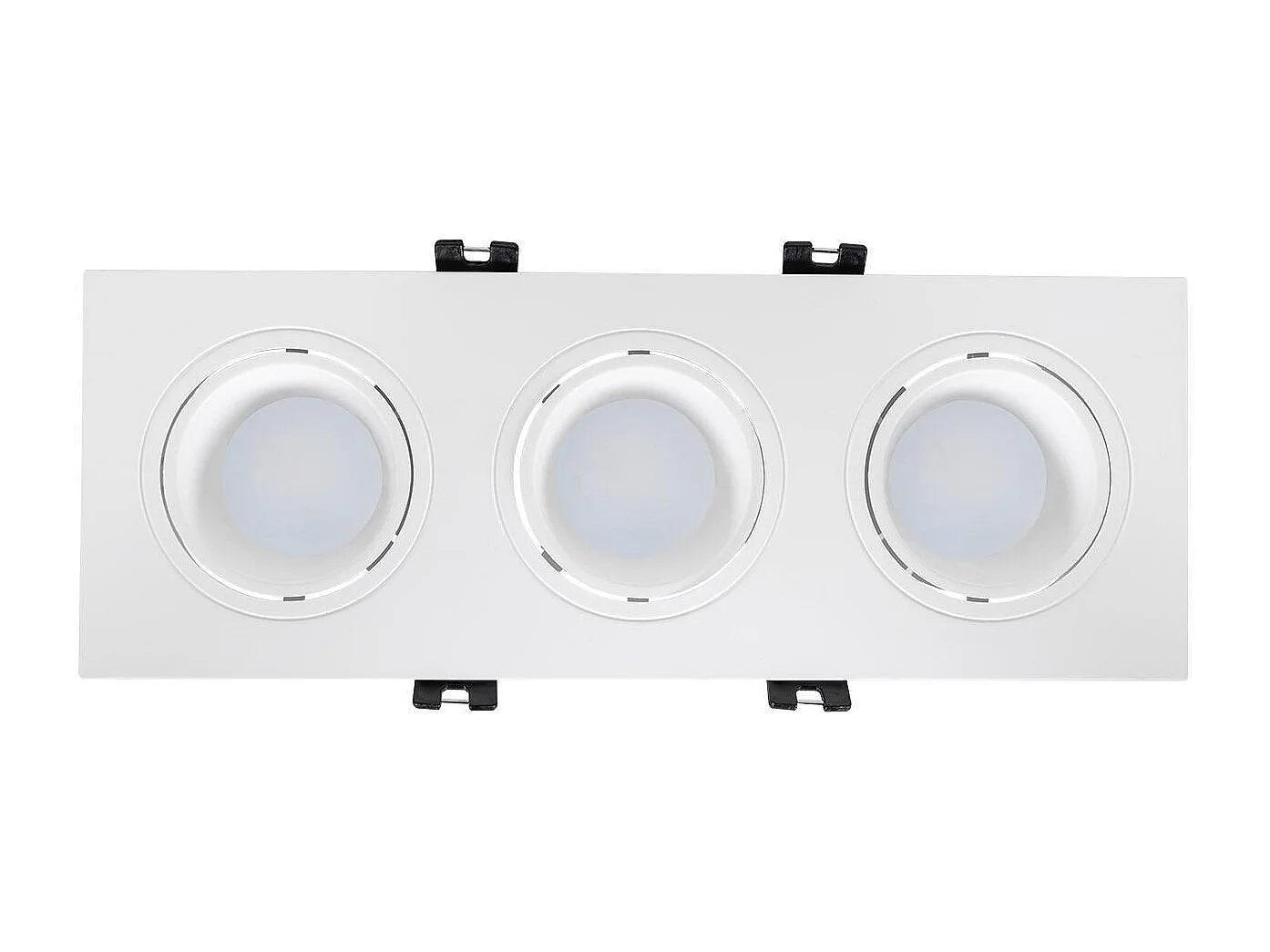 TechBrey Foco Downlight Cuadrado Basculante GU10 6W Corte 75x235 mm PC