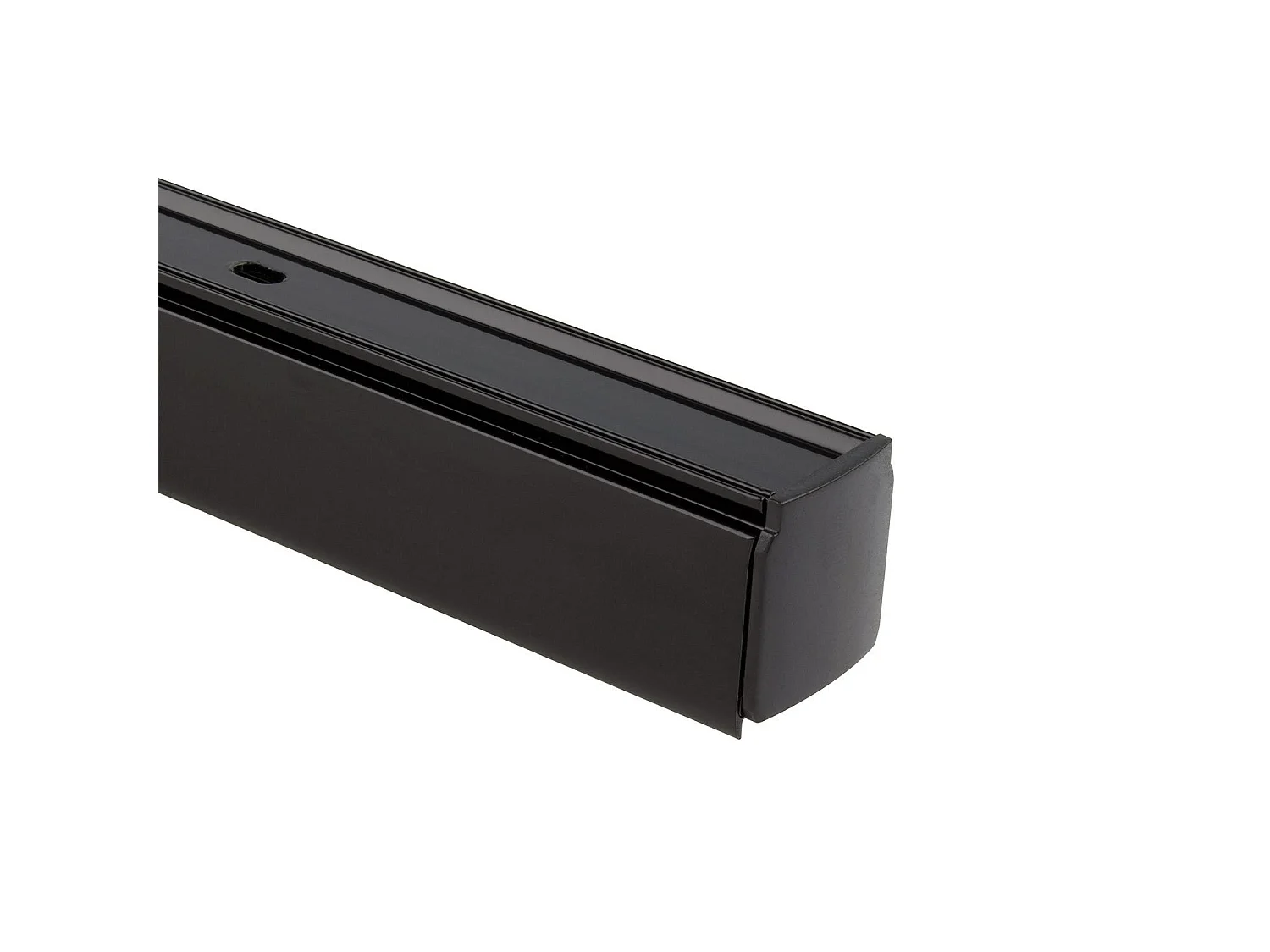 Rail Triphasé Aluminium 1 Mètre pour Spots LED Noir