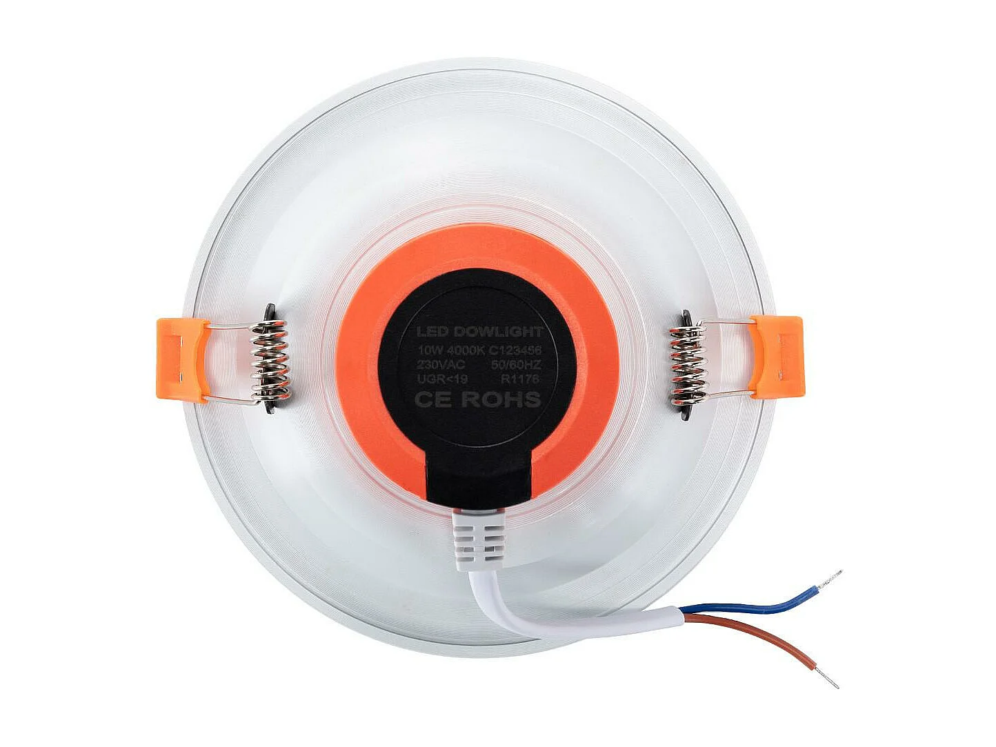 Downlight LED 10W Circular LUX CRI90 Corte Ø 105 mm IP44 No Flicker 4000K Blanco Neutro