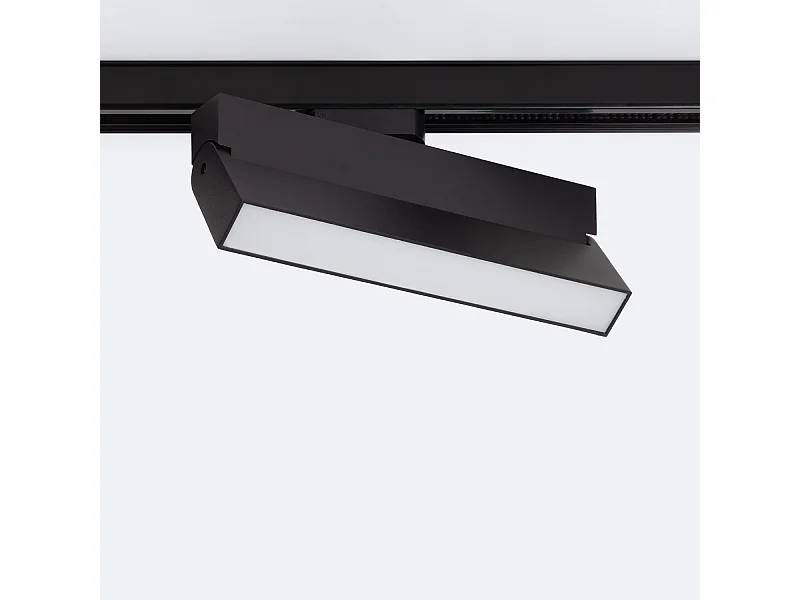 Spot Linéaire LED sur Rail Monophasé 24W CCT Sélectionnable Dimmable Elegant Noir (3000K - 4000K - 5000K) Sélectionnable