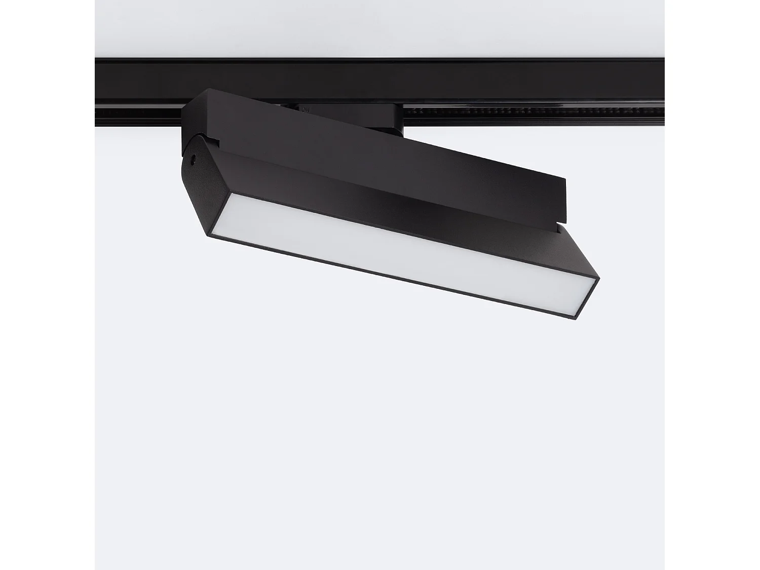 Spot Linéaire LED sur Rail Monophasé 24W CCT Sélectionnable Dimmable Elegant Noir 3000K - 4000K - 5000K Sélectionnable