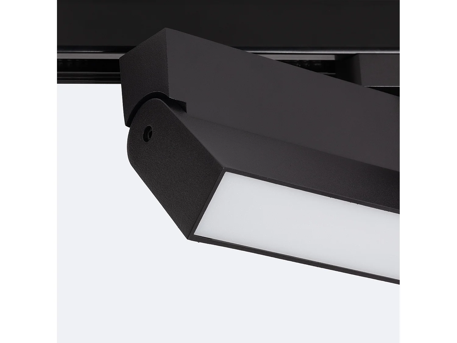 Spot Linéaire LED sur Rail Monophasé 24W CCT Sélectionnable Dimmable Elegant Noir 3000K - 4000K - 5000K Sélectionnable