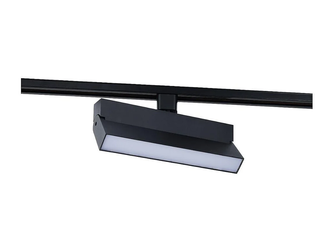 Spot Linéaire LED sur Rail Monophasé 24W CCT Sélectionnable Dimmable Elegant Noir 3000K - 4000K - 5000K Sélectionnable