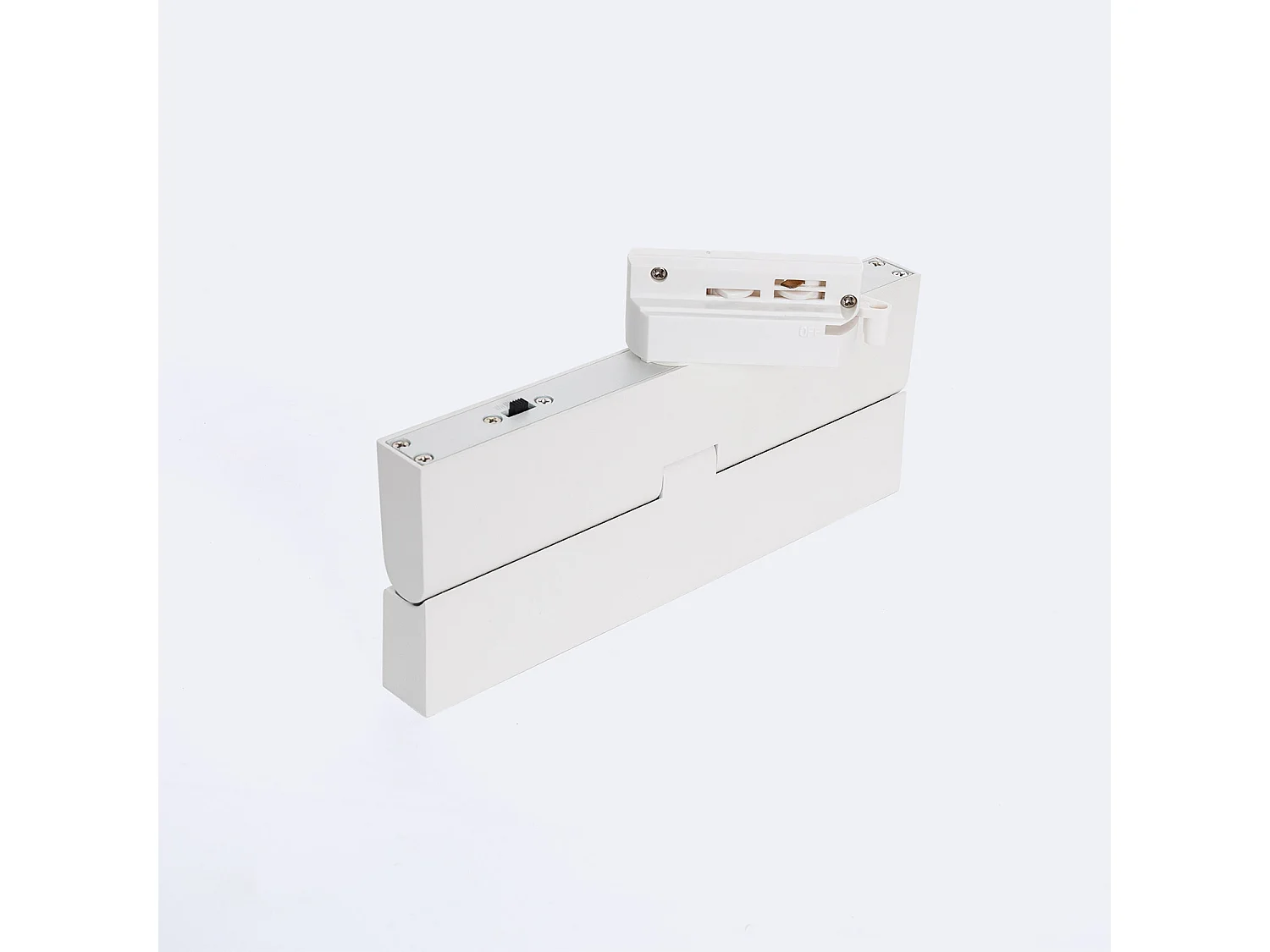 Spot Linéaire LED sur Rail Monophasé 12W CCT Sélectionnable Dimmable Elegant Optic Blanc (3000K - 4000K - 5000K) Sélectionnable