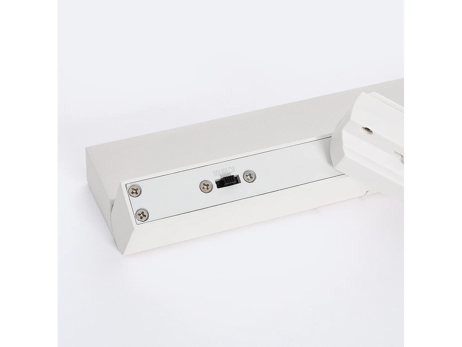 Spot Linéaire LED sur Rail Monophasé 12W CCT Sélectionnable Dimmable Elegant Optic Blanc (3000K - 4000K - 5000K) Sélectionnable