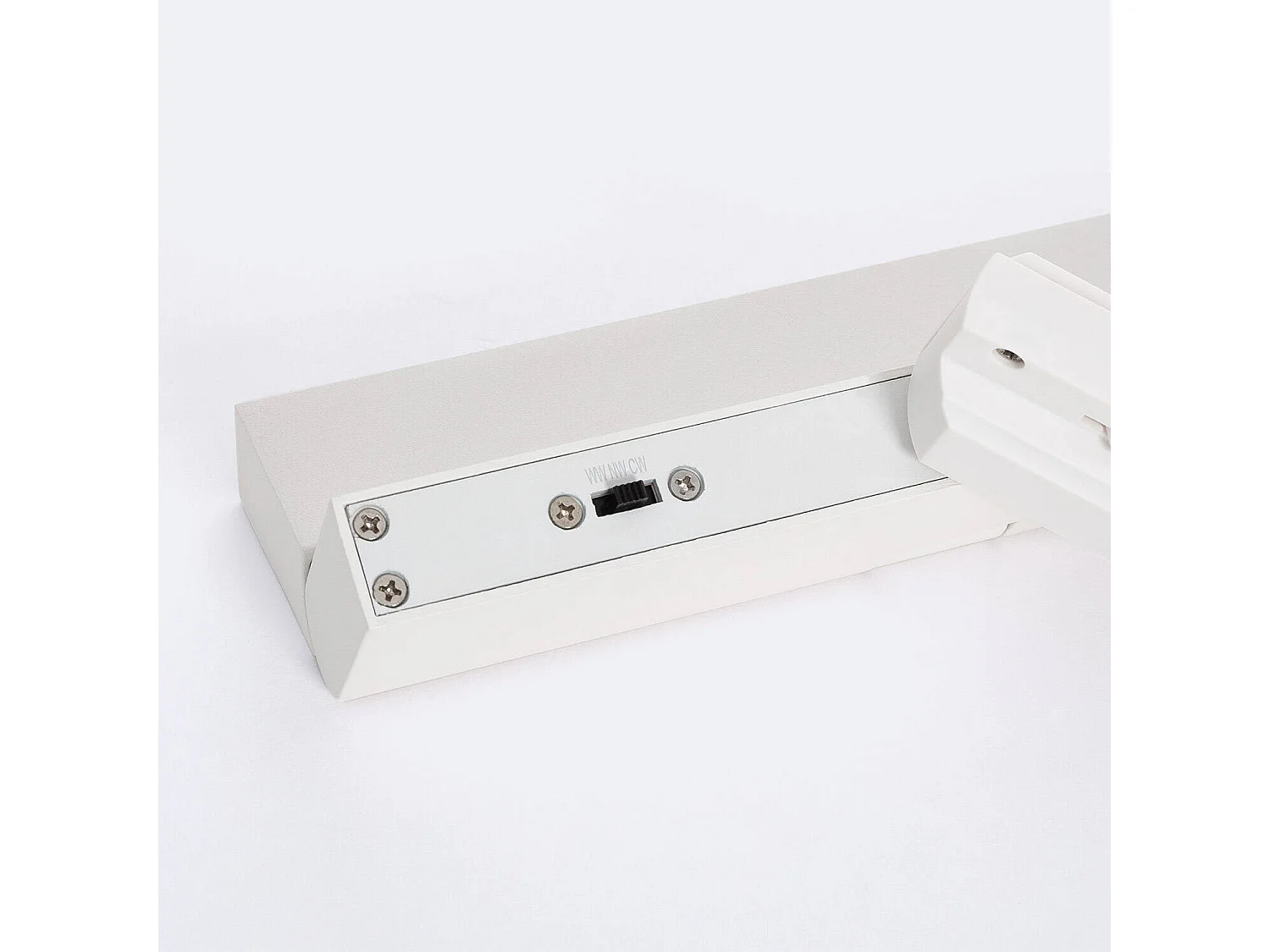 Spot Linéaire LED sur Rail Monophasé 12W CCT Sélectionnable Dimmable Elegant Optic Blanc (3000K - 4000K - 5000K) Sélectionnable