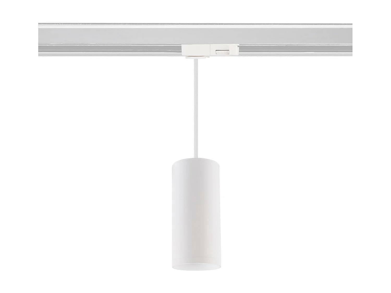 Suspension Quartz à Douille GU10 pour Rail Triphasé  Noir