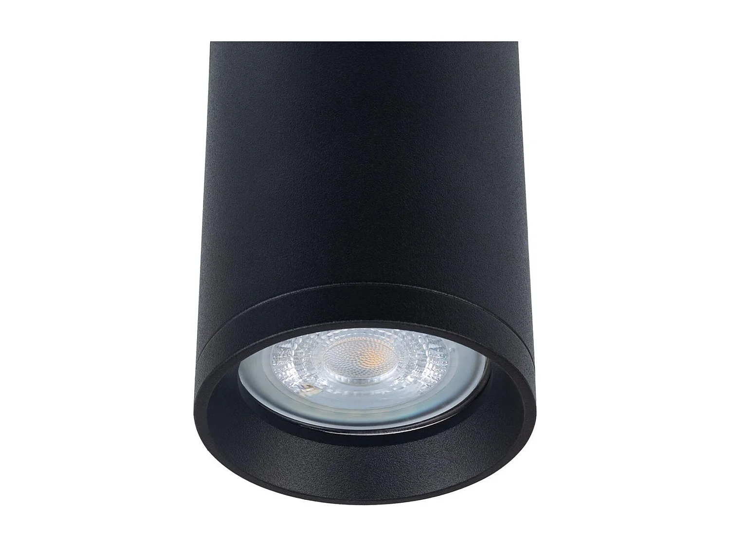 Suspension Quartz à Douille GU10 pour Rail Triphasé  Noir