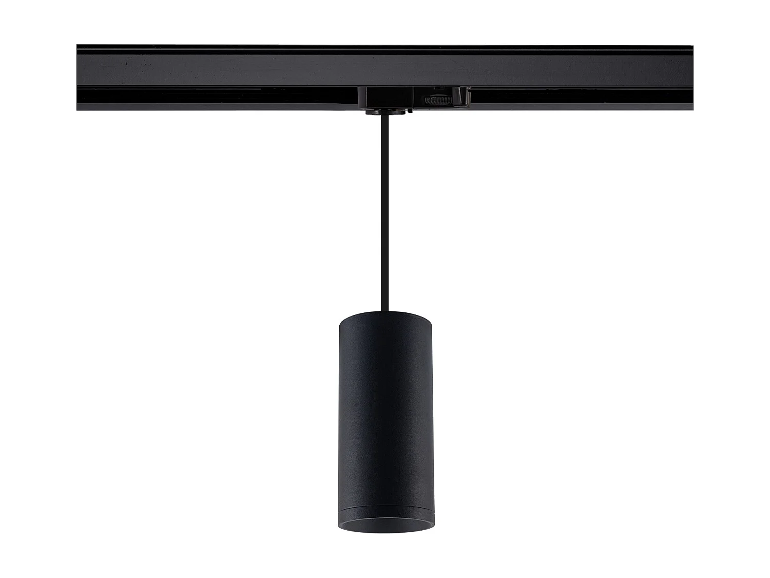 Suspension Quartz Rail Triphasé pour Ampoule GU10 Noir