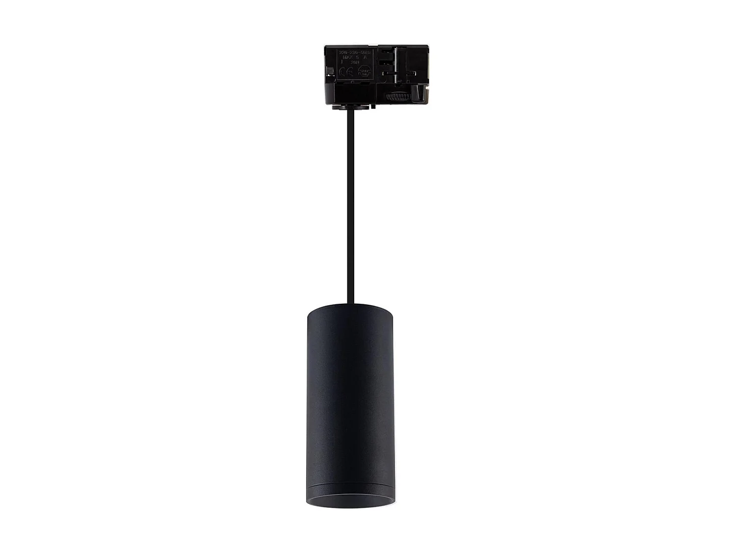 Suspension Quartz Rail Triphasé pour Ampoule GU10 Noir