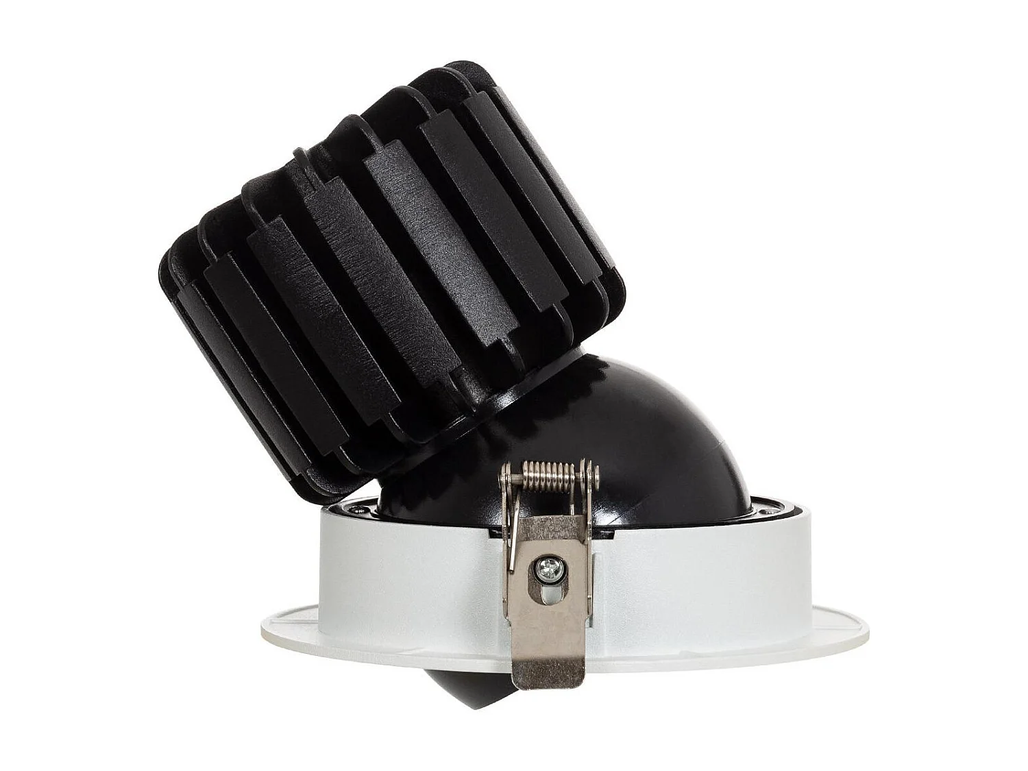 Spot LED Downlight COB Rond Orientable 360º (UGR19) High Lumen Expert Color No Flicker CRI90 18W Coupe Ø 115mm  No Flicker 6000K Blanc froid