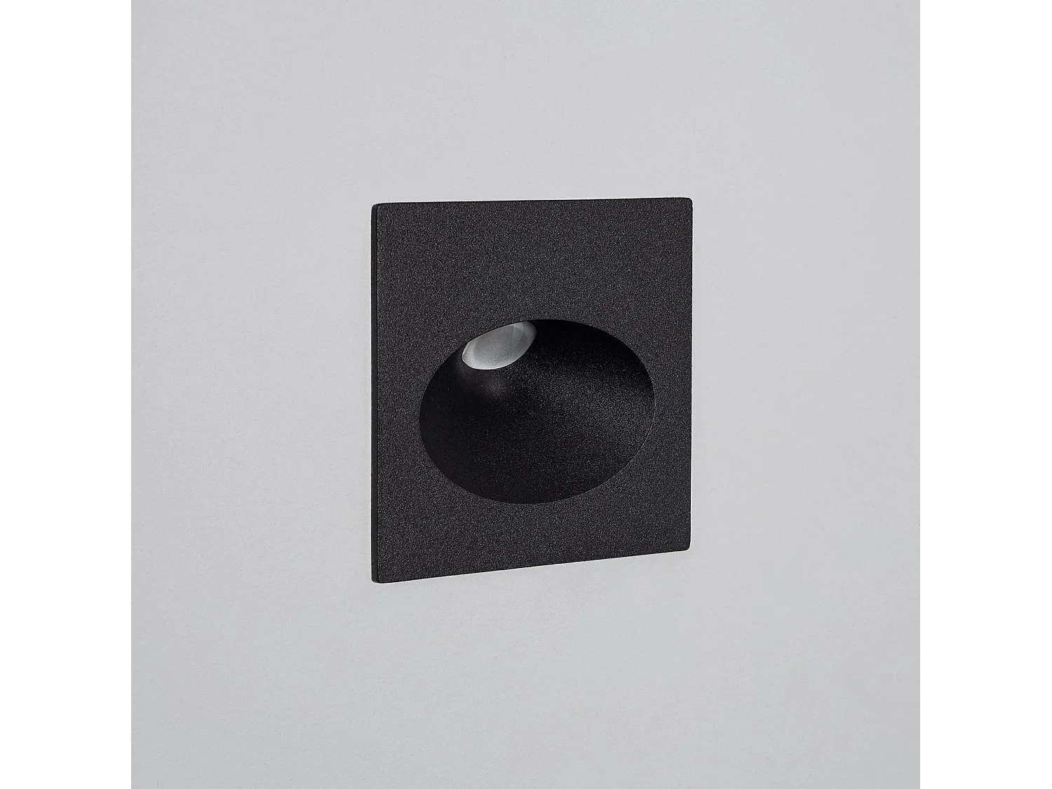 Balise Extérieure Murale LED Encastrable 3W Coney Noire