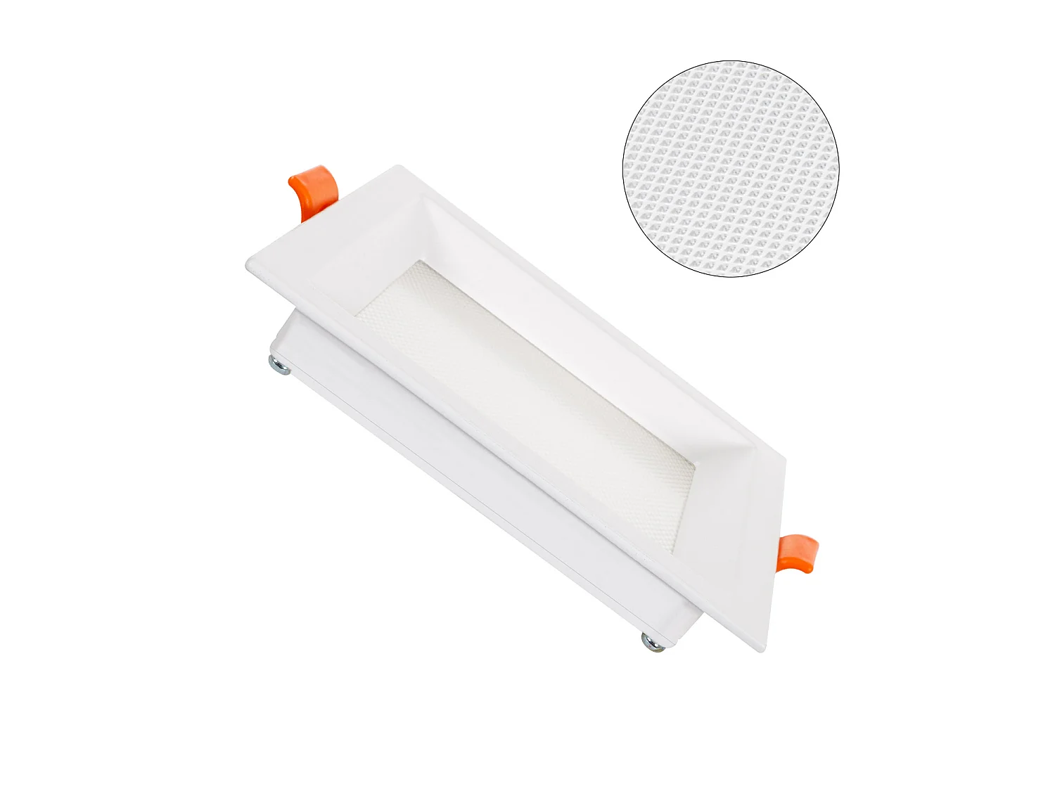 Pannello Downlight LED 10W Quadrata CCT Selezionabile Microprismatica Foro 110x110 mm No Flicker 2700K - 4000K - 6000K Selezionabile (Caldo-Naturale-Freddo)