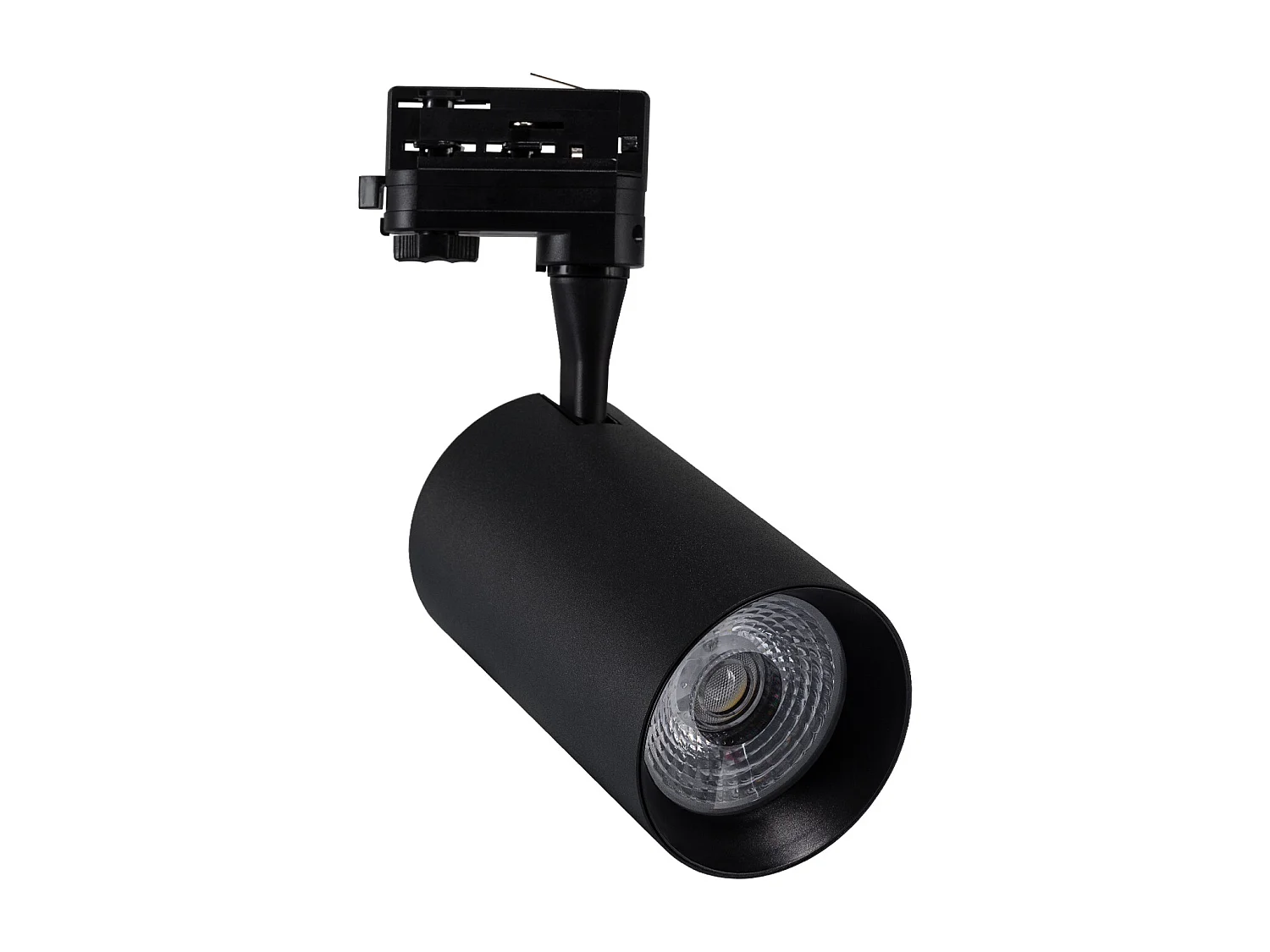 Spot LED sur Rail Triphasé 30W Vulcan Noir 3000K Blanc chaud