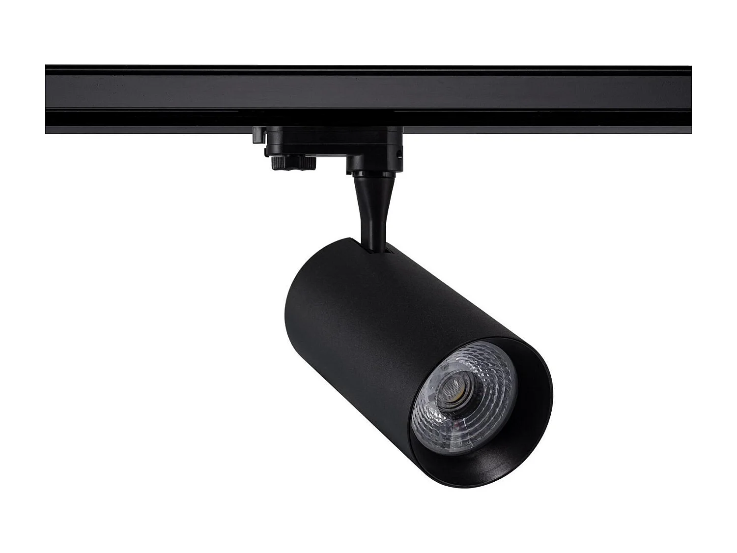Spot LED sur Rail Triphasé 30W Vulcan Noir 3000K Blanc chaud