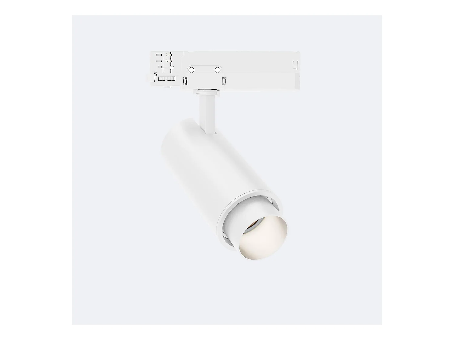 Spot LED Fasano Cylindre 20W pour Rail Triphasé Dimmable Blanc 3200K Blanc chaud