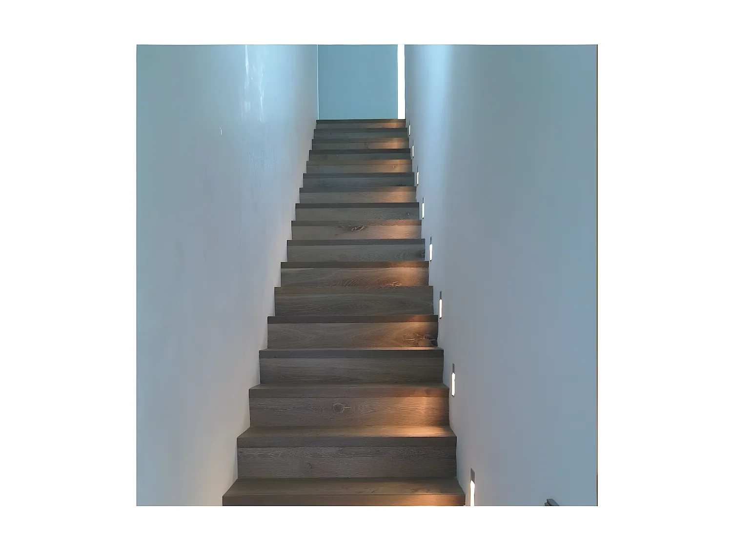 Balise Murale LED Encastrable 1.5W Larry Finition Acier  5000K Blanc froid