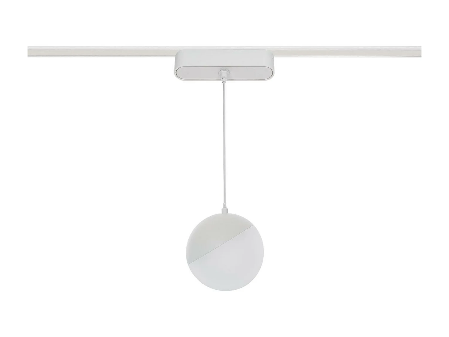 Spot LED Suspendu sur Rail Magnétique 25mm Extra-Plat 10W 48V Ø100 mm Blanc 4000K Blanc neutre