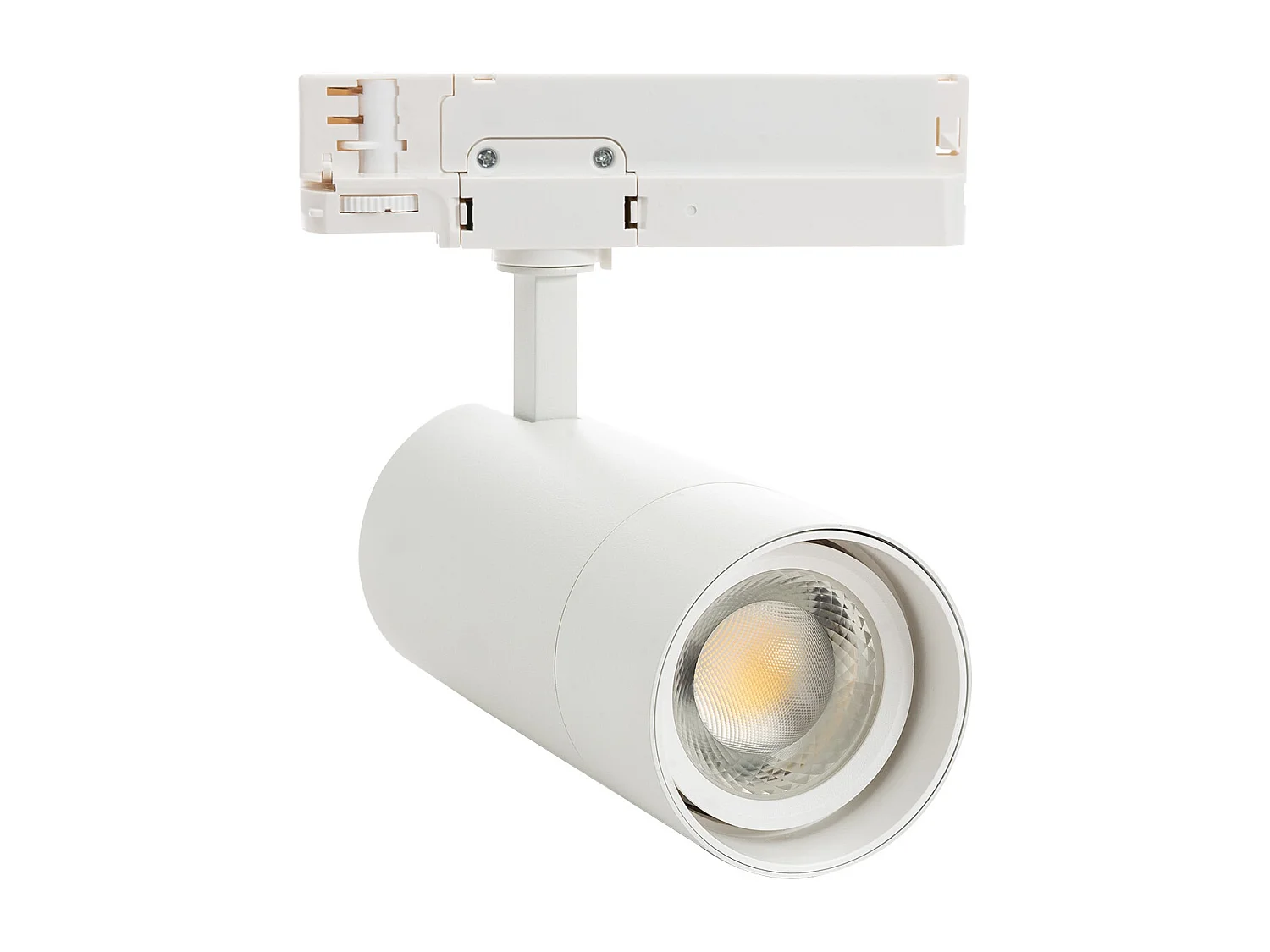 Spot LED sur Rail Triphasé 30W Wild CCT Sélectionnable Multiangle 24-60º Blanc