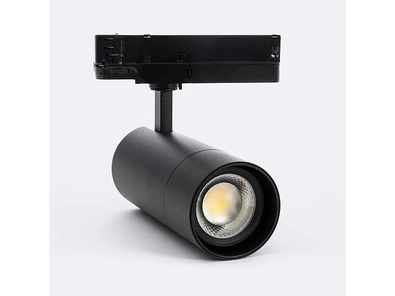 Spot LED sur Rail Triphasé 30W Wild CCT Sélectionnable Multiangle 24-60º Blanc
