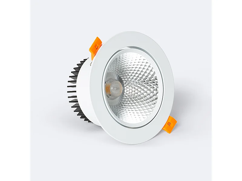 Spot Downlight LED 15W Rond COB CRI90 Coupe Ø 113 mm No Flicker 4000K Blanc neutre