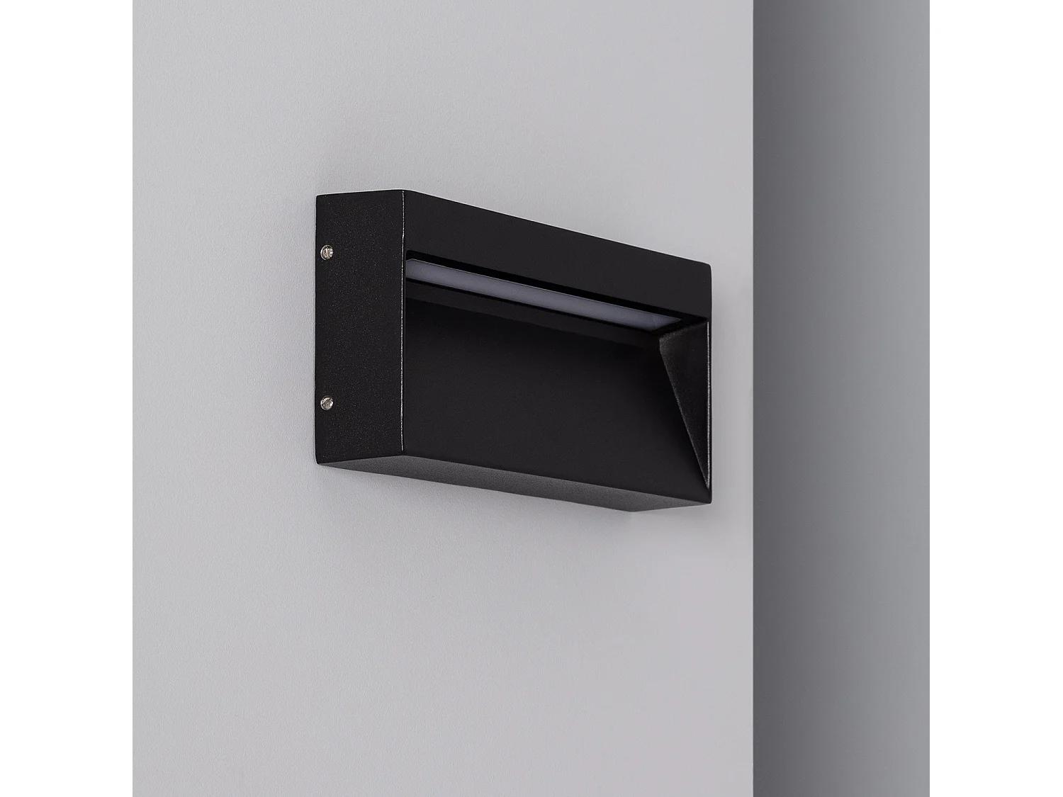 Segnapasso LED Esterni Superficie Parete Columbia 6W Nero 3000K Bianco Caldo