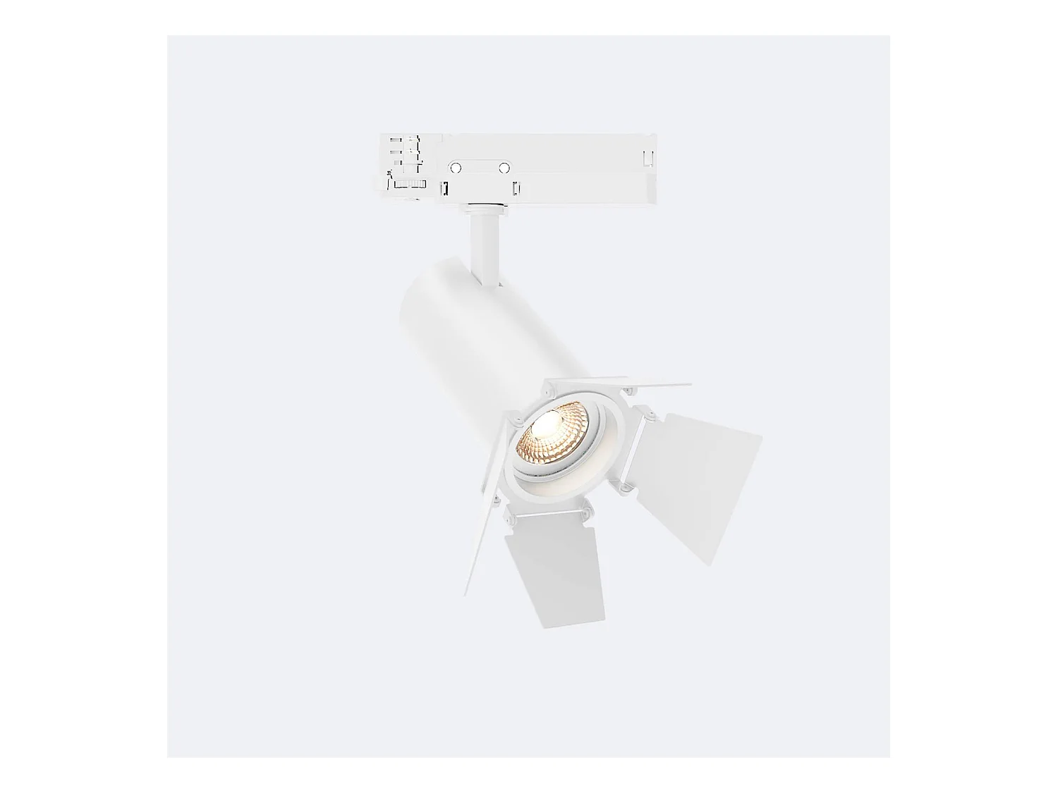 Spot LED Fasano Cinéma 20W pour Rail Triphasé Dimmable Blanc 2700K Blanc chaud