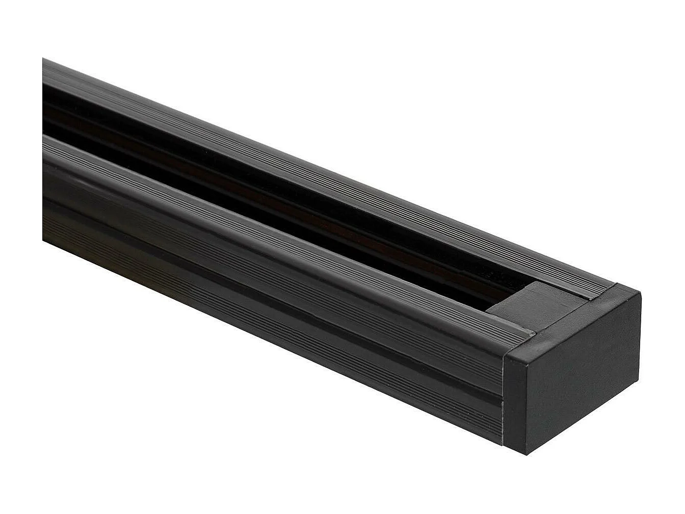 Rail Monophasé PC 1 Mètre pour Spots LED  Noir