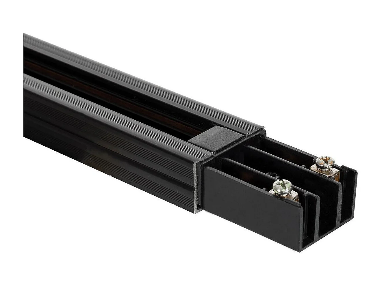 Rail Monophasé PC 1 Mètre pour Spots LED  Noir