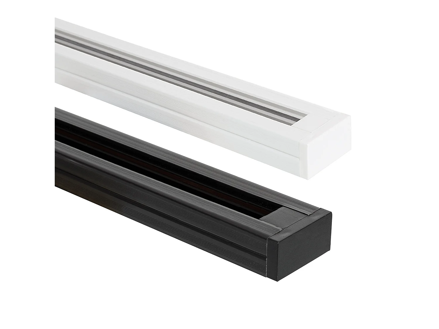 Rail Monophasé PC 1 Mètre pour Spots LED  Noir