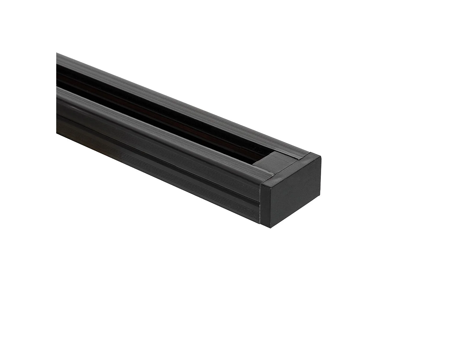 Rail Monophasé PC 1 Mètre pour Spots LED  Noir