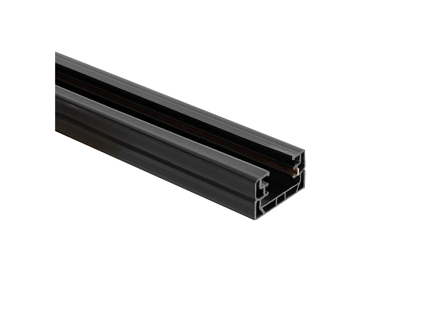 Rail Monophasé PC 1 Mètre pour Spots LED  Noir