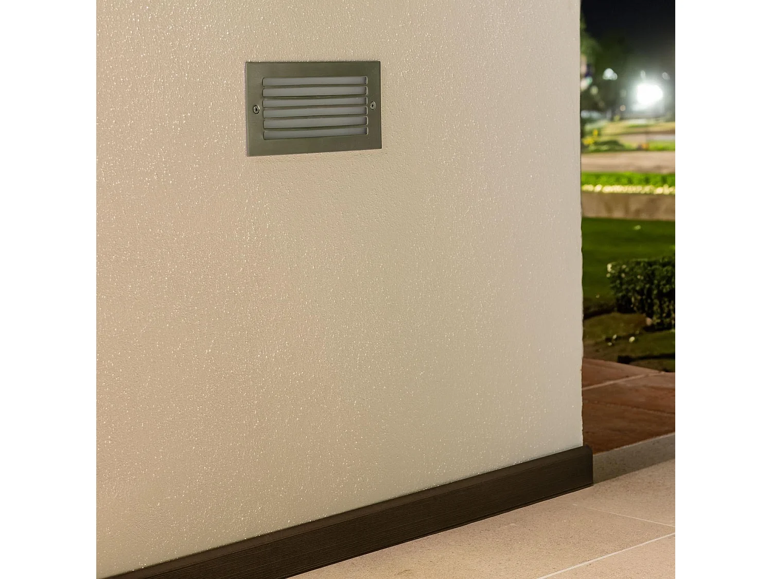 Segnapasso LED 9W INcasso a Parete Pared Nero Drive 3000K Bianco Caldo
