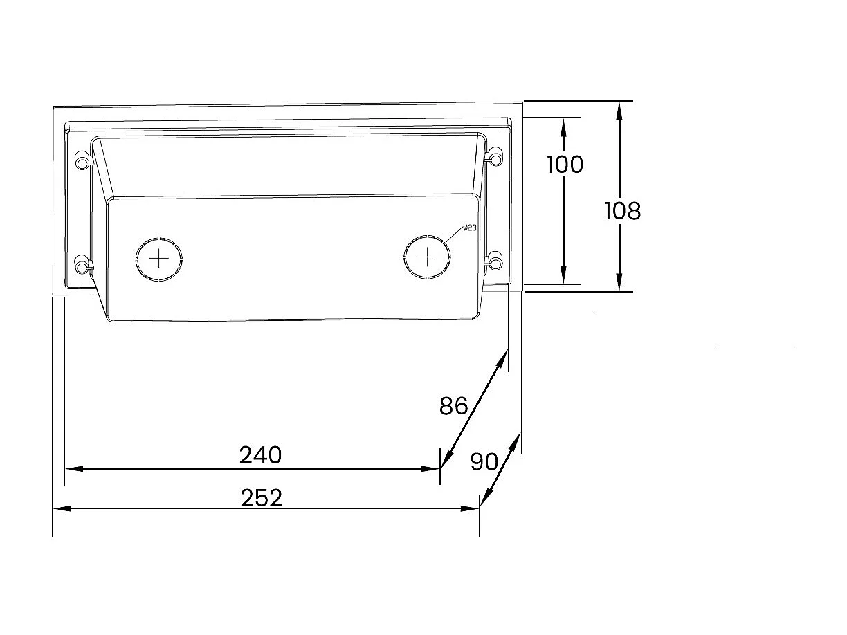 Segnapasso LED 9W INcasso a Parete Pared Nero Drive 3000K Bianco Caldo
