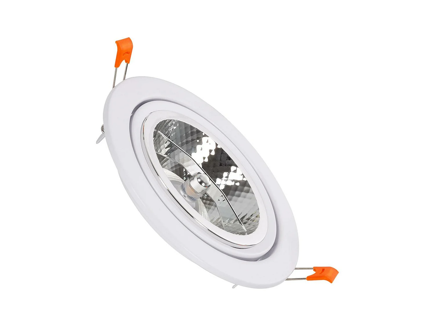 Spot Downlight LED 12W AR111 Slim Coupe Ø 120 mm 3000K Blanc chaud